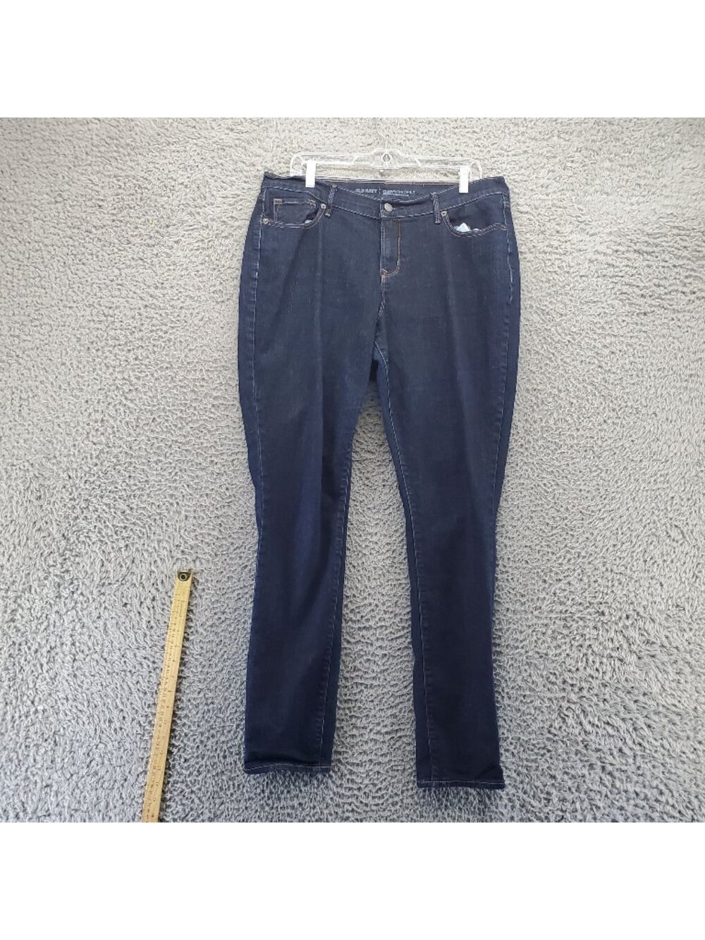 Old Navy Jeans Womens 14 Long Dark Blue Curvy/Profile Stretch Denim